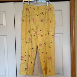 Mark Fore & Strike Floral Embroidered Linen Pants